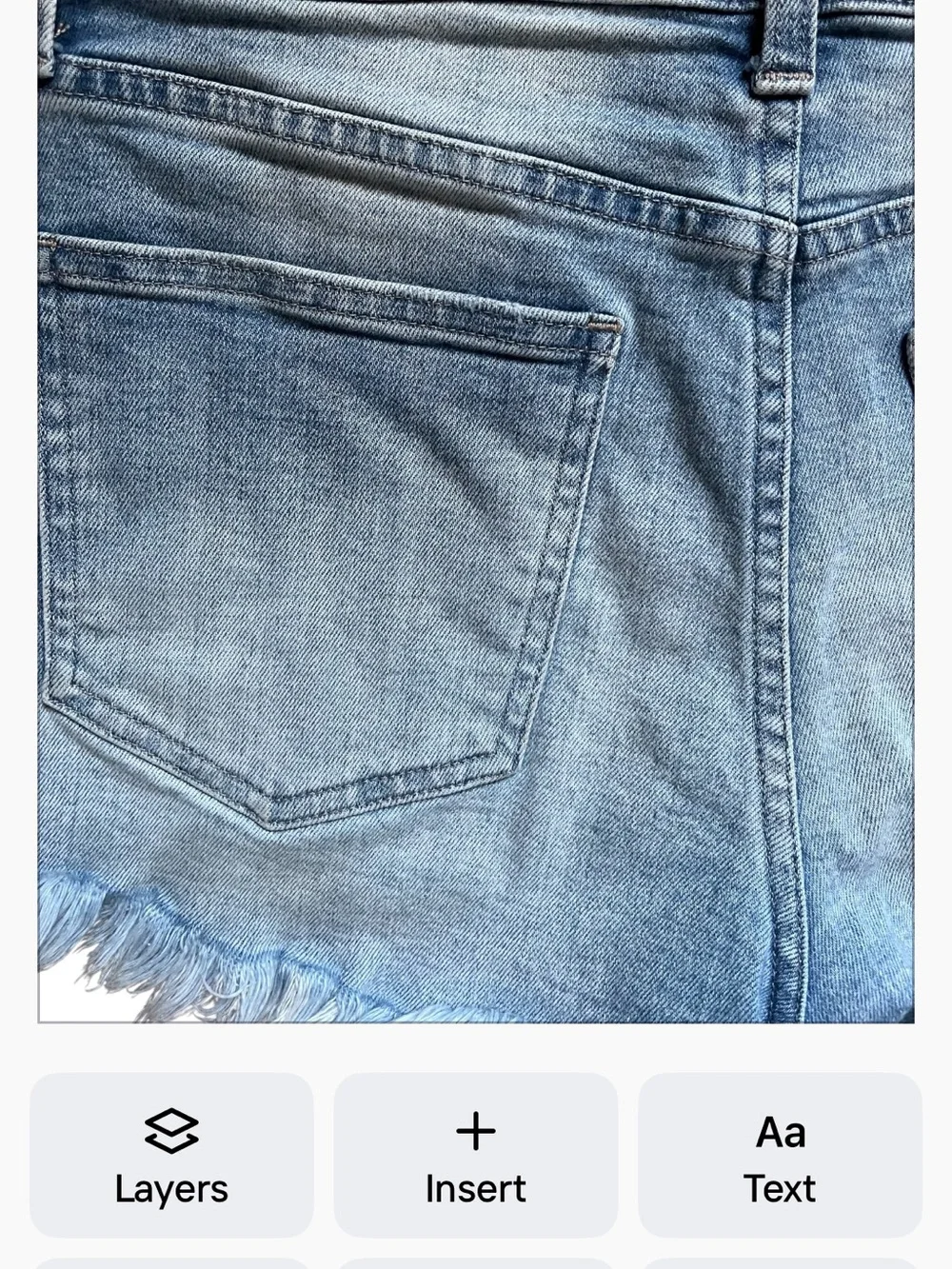 Pistola Gigi Denim Frayed Cut Off Shorts